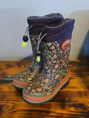 Western Chief Girls Floral Winter/Spring Tall Boots 7/8